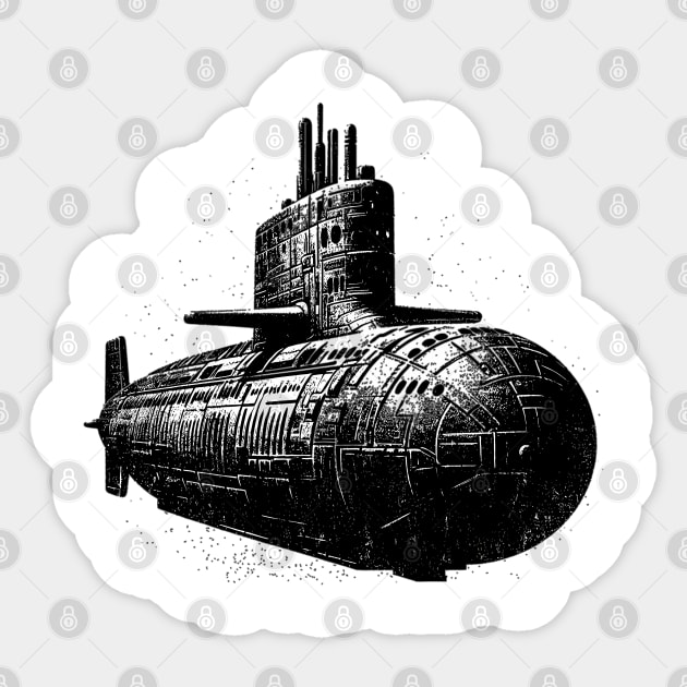 Submarine Sticker by Vehicles-Art